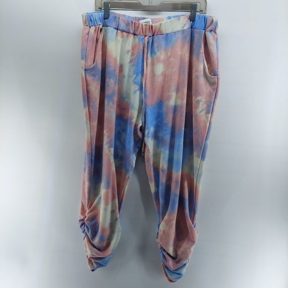 luca & grae Curvy Dream Tie Dye ankle Joggers size XL - Picture 1 of 8